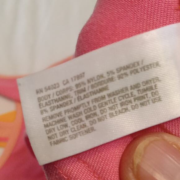 Gap Fit orange pink workout top  Medium - Picture 6 of 8